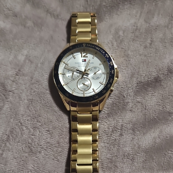 Tommy Hilfiger Gold and Silver Men's Watch - Picture 1 of 5